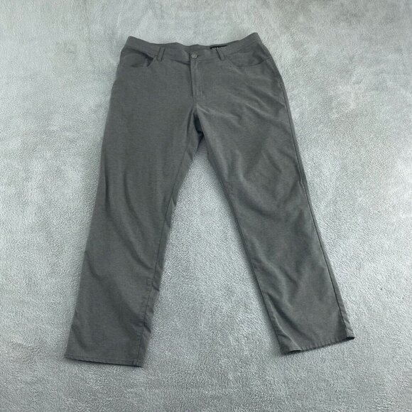 Dunning Mens Gray Golf Pants Size 36/30 Flaw 3482 - Picture 1 of 10